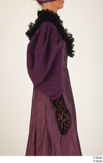  Photos Woman in Historical Dress 3 19th century Purple dress historical clothing upper body 0006.jpg